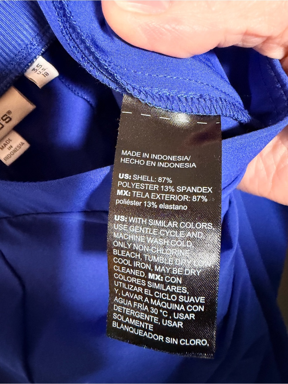 Chico's Deep Cobalt Zenergy cropped bungee pants - Picture 5 of 5